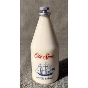 Vintage Old Spice Shulton After Shave Lotion 4 3/4 Oz Glass Bottle Empty